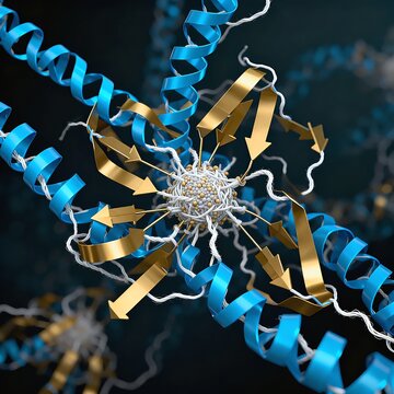 Protein Folding Process Visualization Alpha Helix Beta Sheet Structure Biotech