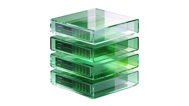 3d rendered illustration of a modern office building designed as a concept for finance and wealth with a stack of files and currency folders representing data storage