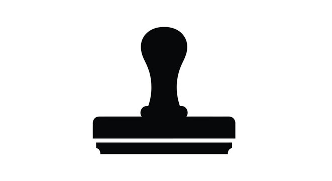 rubber stamp silhouette on white background high quality professional detailed modern elegant stylish clean crisp vibrant colorful digital creative innovative