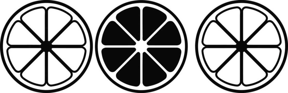 Three pie charts illustrating different segment fill variations for visual comparison
