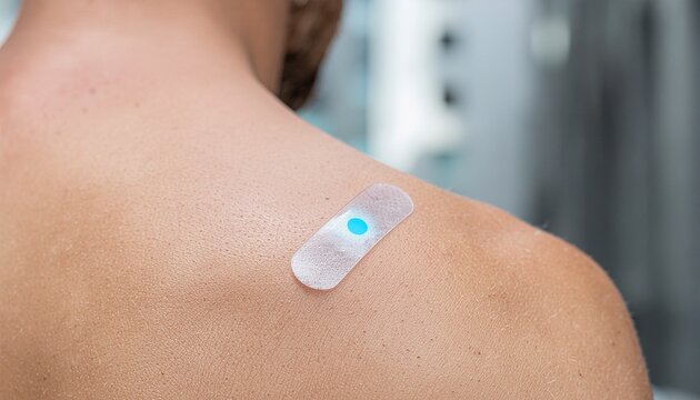 Transparent Biometric Sensor Patch on Human Skin