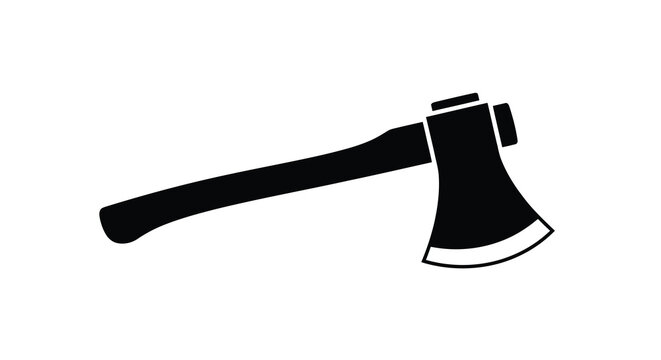 axe silhouette on white background high quality professional detailed modern elegant stylish clean crisp vibrant colorful digital creative innovative contemporary
