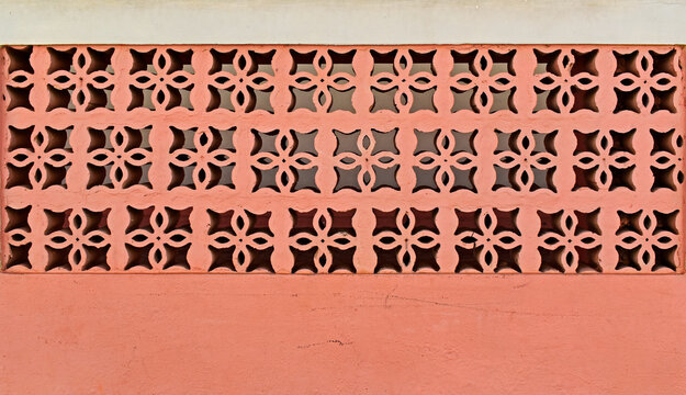 Air bricks wall in Sao Jose do Barreiro, Sao Paulo, Brazil