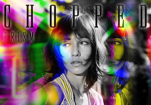 Chopped Prism Photo Effect &ndash; Light Leaks for Album Cover & Social Media (PSD)