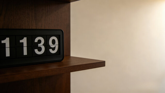Digital calendar clock with large numbers