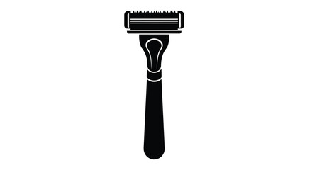 Naklejka premium safety razor silhouette on white background high quality professional detailed modern elegant stylish clean crisp vibrant colorful digital creative innovative