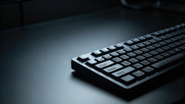 Large-button Braille computer keyboard