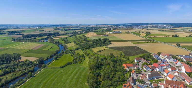Ausblick auf das oberschw&auml;bische Donautal bei Ehingen-Gamerschwang s&uuml;dwestlich von Ulm