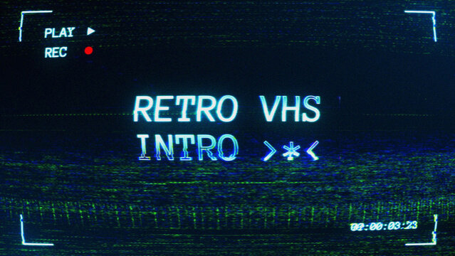 Retro VHS Intro