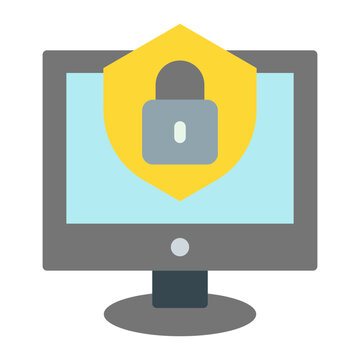 Cybersecurity Vector Flat Icon Design