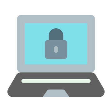 Encryption Vector Flat Icon Design