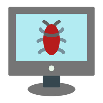Bug Vector Flat Icon Design