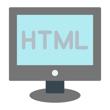 HTML Vector Flat Icon Design