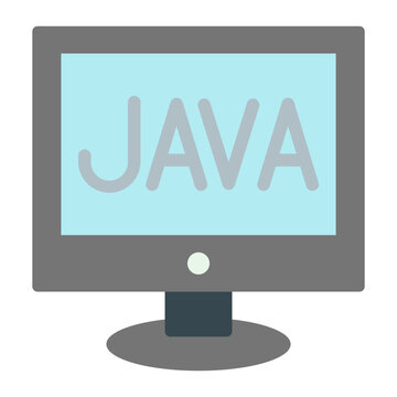 Java Vector Flat Icon Design