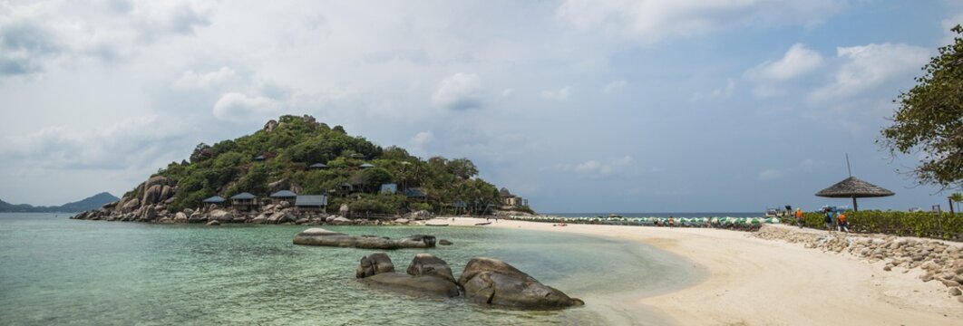 Beach, island of Koh Nang Yuan, also Nangyuan, Koh Tao, Gulf of Thailand, Thailand