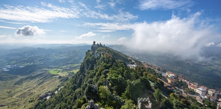 Torre Falesia, Seconda Torre, old watch tower, Monte Titano, San Marino