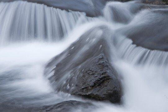 Rock (detail) in Aurlandselva River, Norway, Scandinavia, Europe