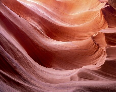 Sandstone formation, Incidence of light, Lower Antelope Canyon, Slot Canyon, Page, Arizona, USA