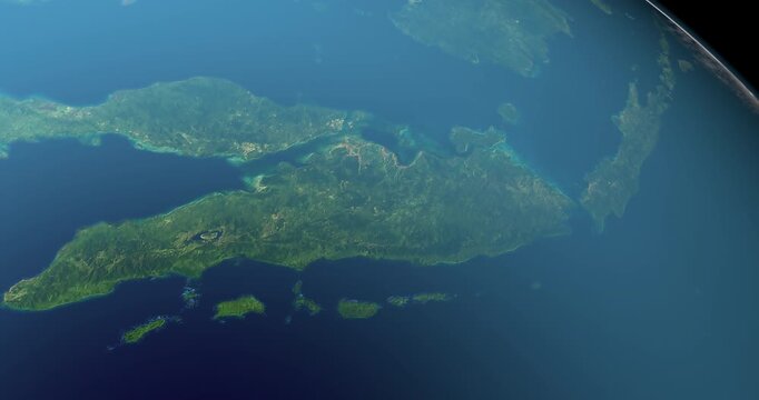 Sumatra Island from space