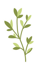 Obraz premium Leaf Branch Botanical Sprig Silhouette