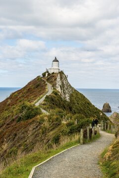 Lighthouse at Nugget Point, Catlins, Southland, New Zealand