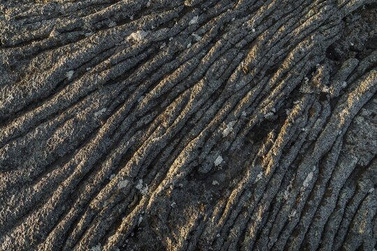 Solidified lava, lava flow, Her&eth;ubrei&eth;arlindir, Icelandic Highlands, Iceland