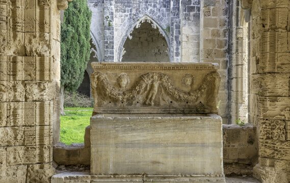 Monastery ruin, Bellapais, district of Kyrenia, Turkish Republic of Northern Cyprus, Cyprus