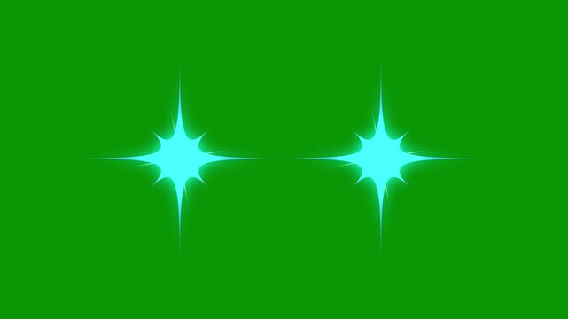 Fast glitter sparkle star animation, blinking white stars, flat vector doodle style, glowing twinkle effect, smooth loop motion, bright shine stars on black background 4k