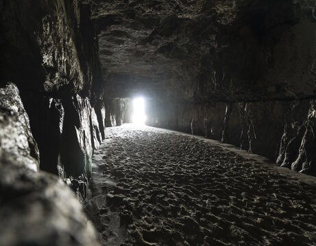 Caves eroded by the sea, Cathedral Caves, Waipati Beach, The Catlins, Southland Region, Southland, New Zealand