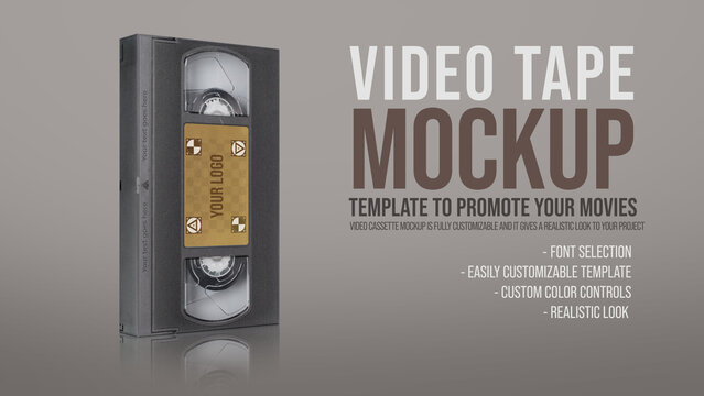 Old Video Cassette Mockup Pack