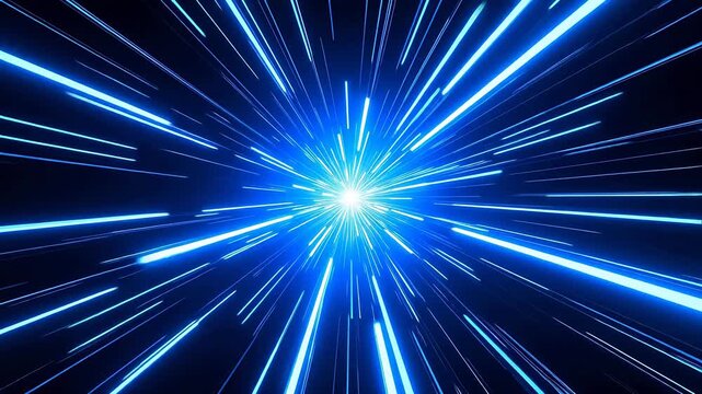 Blue light beam tunnel