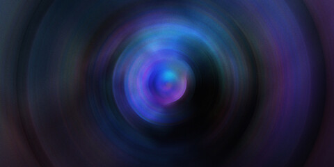 Abstract colorful vortex background with dark tones and vibrant blue purple center, concentric circles with light effect. © SmartVector Studio