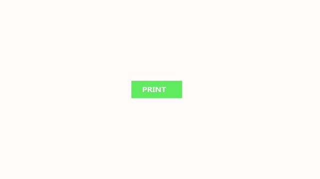 Red arrow cursor clicking green PRINT button on white background