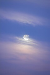 Obraz premium Moonlight Cloudy Night Sky Background