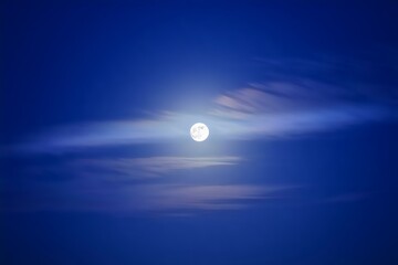 Obraz premium Moonlight Cloudy Night Sky Background