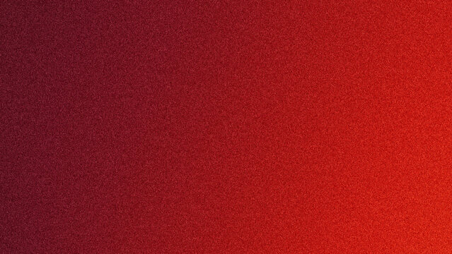 Abstract red gradient background with fine grain texture