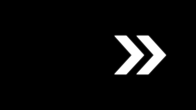 Animated arrow modern white and grey arrows on pulsing grey arrow indicators for video editing black background arrow animated.