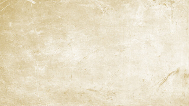Vintage beige paper texture with scratches and scuffs old parchment background