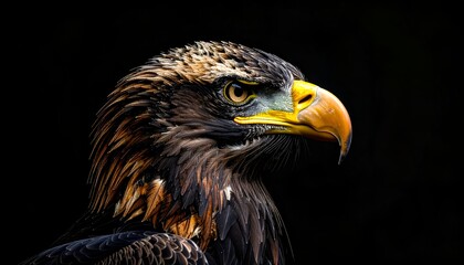Fototapeta premium Eagle Portrait Dramatic Close up of a Majestic Bird