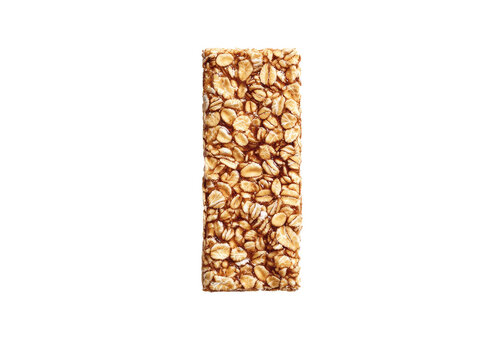 Close-up of roasted peanuts on white background, snack food
