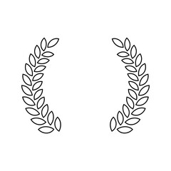 Laurel wreath branches icon © ValGraphic