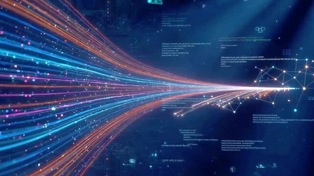 Data analysis AI computing response transmission 5G network processing intelligence digital technology