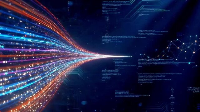 Data analysis AI computing response transmission 5G network processing intelligence digital technology