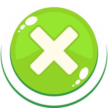 Cartoon Round Button
