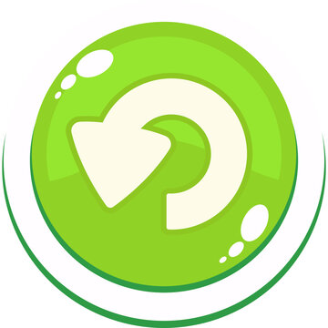 Cartoon Round Button