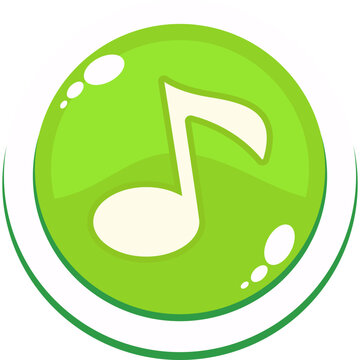 Cartoon Round Button