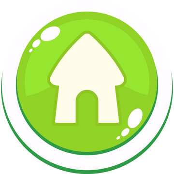 Cartoon Round Button