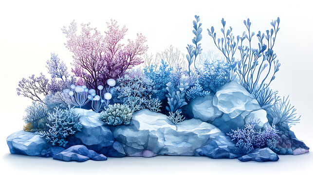 Detailed illustration of the genetic modification process involved in enhancing or restoring bioluminescence in extinct plants, presented as a visually engaging and scientifically accurate image 