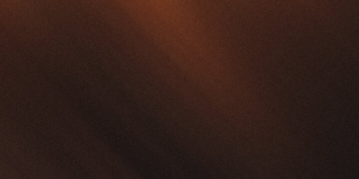 Deep chocolate brown background with subtle warm light beam and textured noise effect for sophisticated professional design.