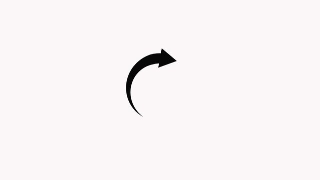 Minimalist circular loading progress bar and rotating arrow animation pack